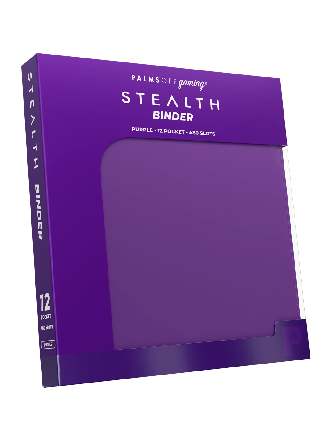 Stealth 12 Pocket Zip Binder - Purple - Palms Off Gaming - Detail - Prism & Pocket