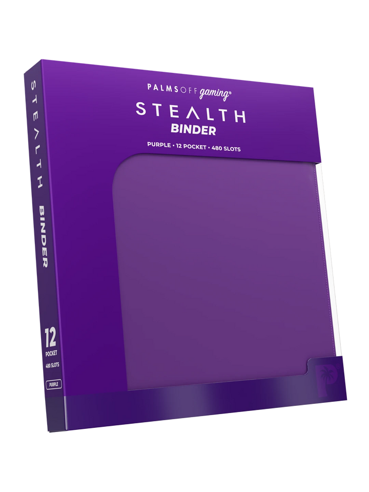 Stealth 12 Pocket Zip Binder - Purple - Palms Off Gaming - Detail - Prism &amp; Pocket