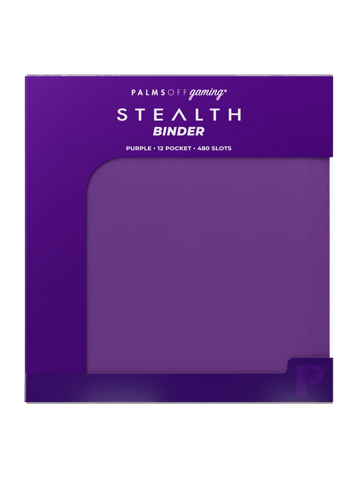 Stealth 12 Pocket Zip Binder - Purple - Palms Off Gaming - Lifestyle - Prism &amp; Pocket