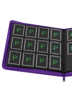 Stealth 12 Pocket Zip Binder - Purple - Palms Off Gaming - Reverse - Prism & Pocket