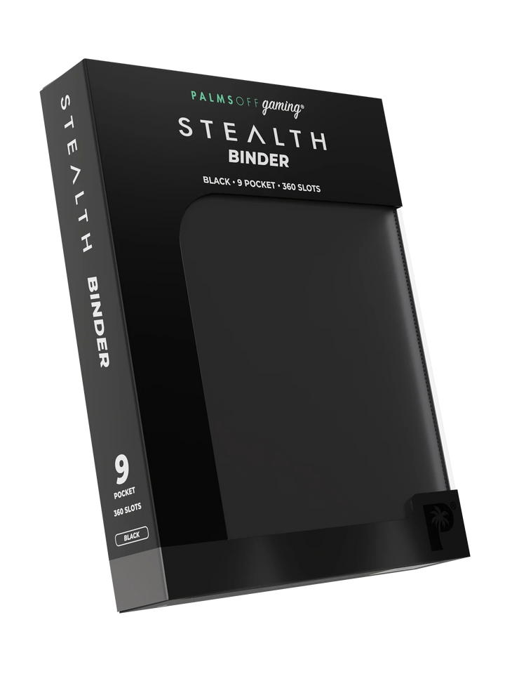Stealth 9 Pocket Zip Binder - Black - Palms Off Gaming - Detail - Prism &amp; Pocket