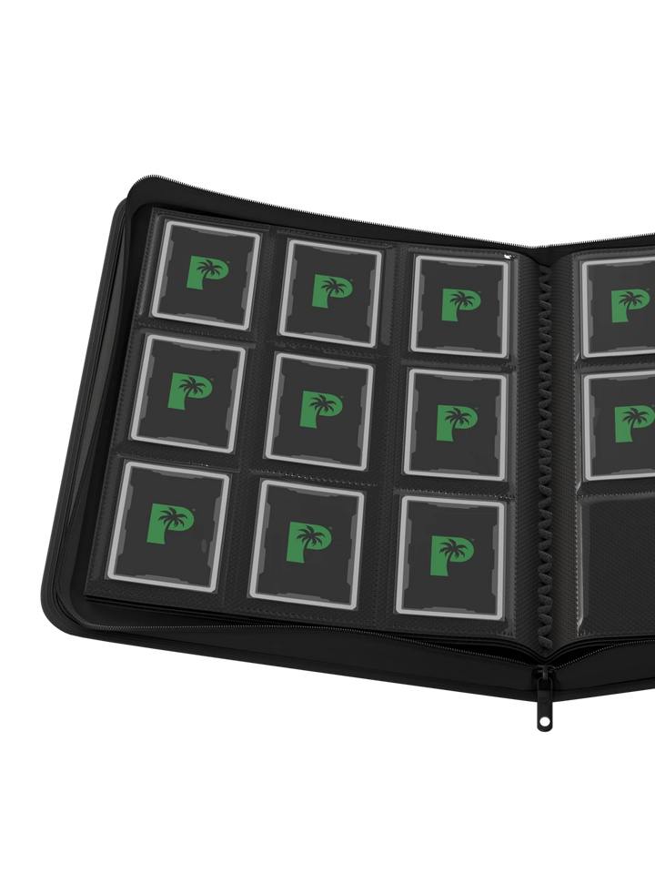 Stealth 9 Pocket Zip Binder - Black - Palms Off Gaming - Lifestyle 2 - Prism &amp; Pocket