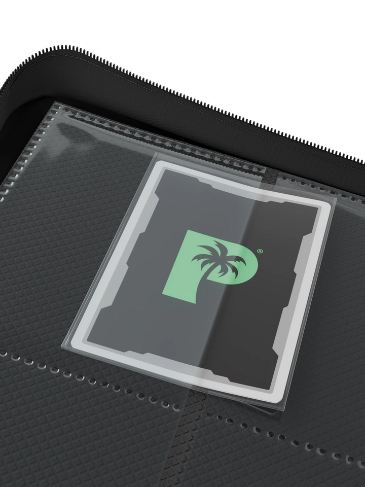 Stealth 9 Pocket Zip Binder - Black - Palms Off Gaming - Reverse - Prism &amp; Pocket