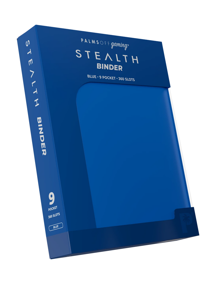 Stealth 9 Pocket Zip Binder - Blue - Palms Off Gaming - Detail - Prism &amp; Pocket