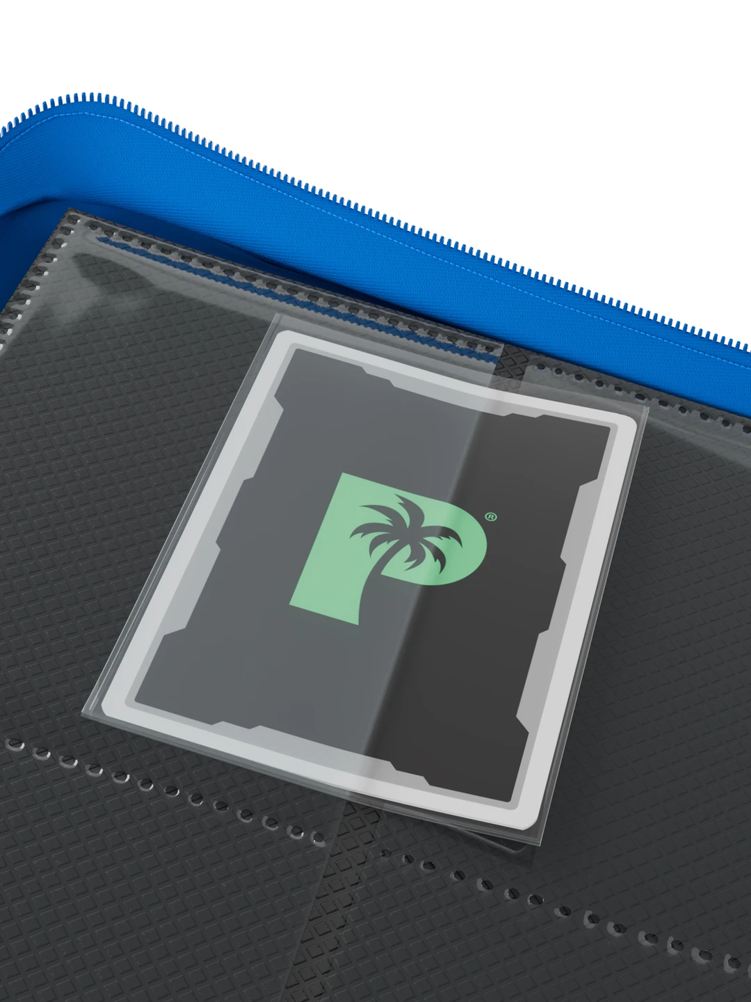 Stealth 9 Pocket Zip Binder - Blue - Palms Off Gaming - Reverse - Prism & Pocket