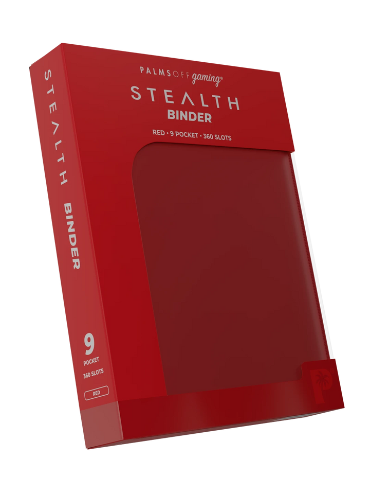 Stealth Red Pocket Zip Binder - 9 Pocket Page - Palms Off Gaming - Detail - Prism &amp; Pocket