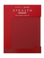 Stealth Red Pocket Zip Binder - 9 Pocket Page - Palms Off Gaming - Packaging - Prism & Pocket