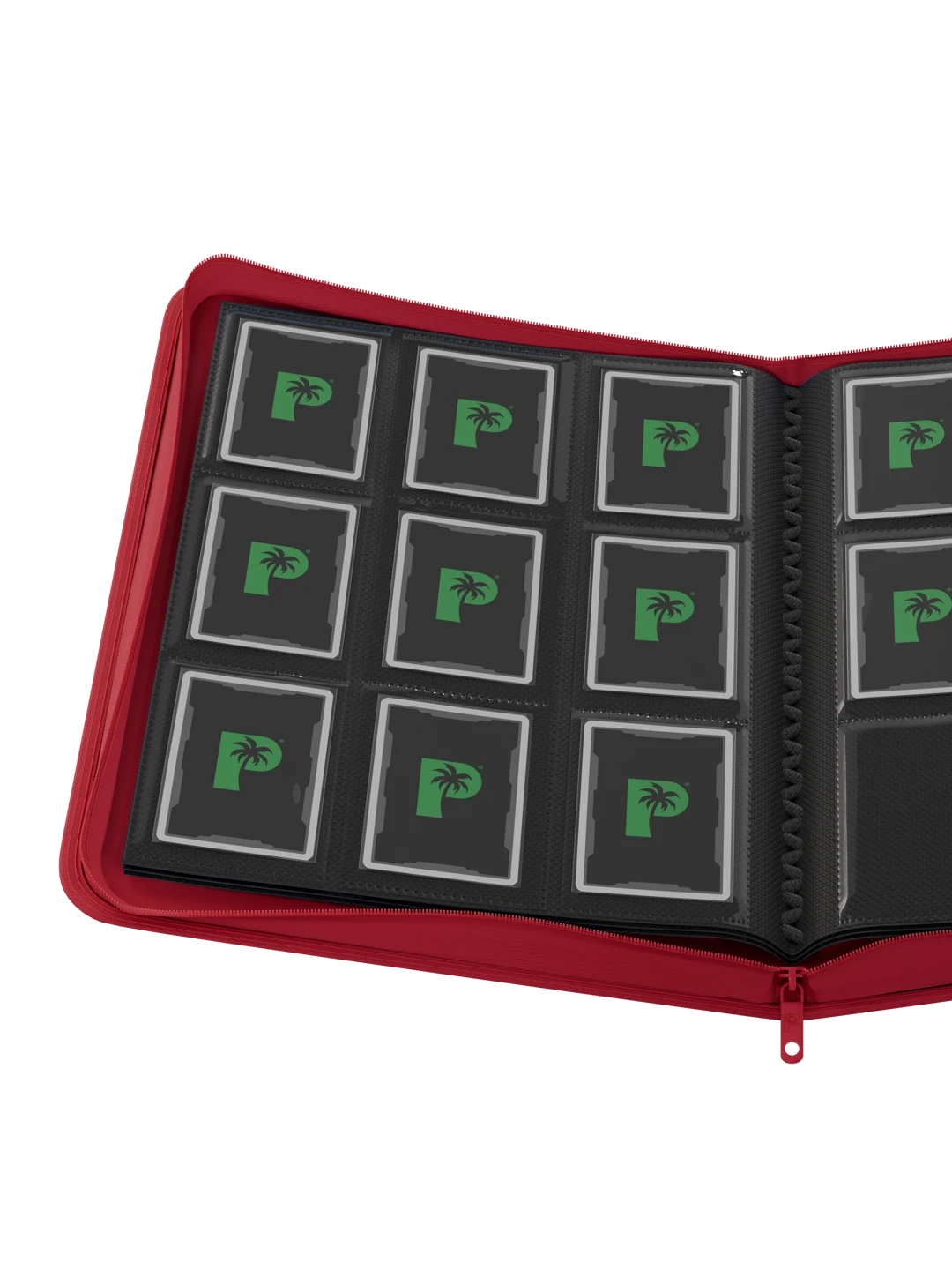 Stealth Red Pocket Zip Binder - 9 Pocket Page - Palms Off Gaming - Lifestyle 2 - Prism & Pocket