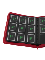 Stealth Red Pocket Zip Binder - 9 Pocket Page - Palms Off Gaming - Lifestyle 2 - Prism & Pocket