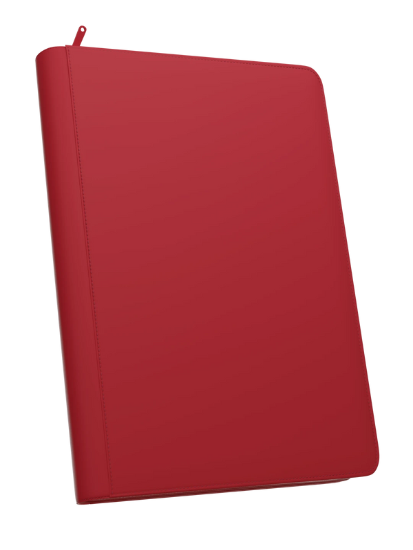 Stealth Red Pocket Zip Binder - 9 Pocket Page - Palms Off Gaming - Front - Prism & Pocket