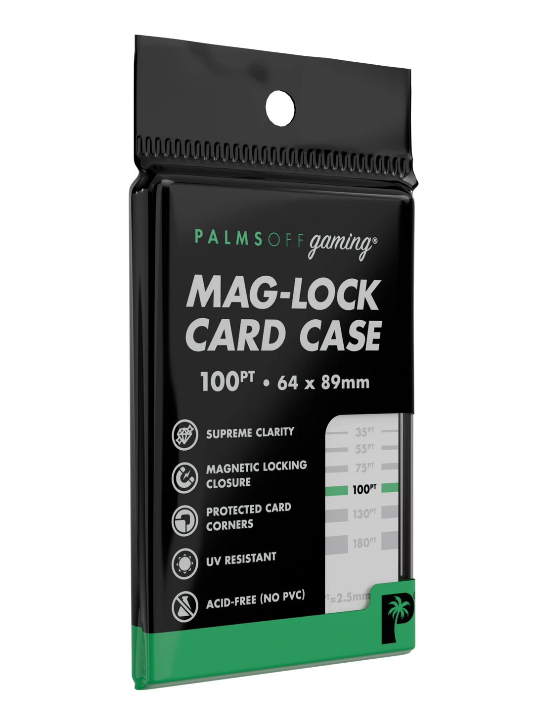 100pt Mag-Lock Card Case - Palms Off Gaming - Packaging - Prism & Pocket