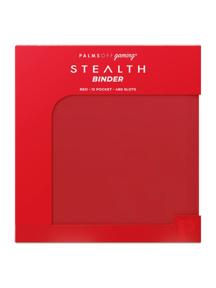 Stealth 12 Pocket Zip Binder - Red - Palms Off Gaming - Lifestyle 2 - Prism &amp; Pocket
