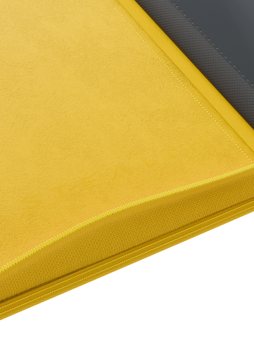Stealth 12 Pocket Zip Binder - Yellow - Reverse - Prism & Pocket
