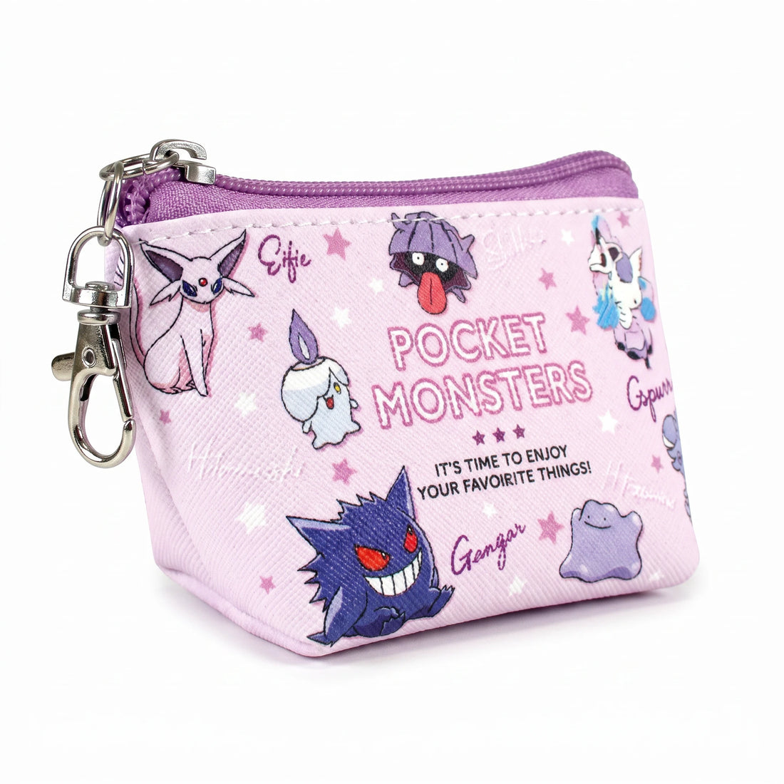 Pokémon Triangle Mini Pouch – Purple - Reverse - Prism & Pocket