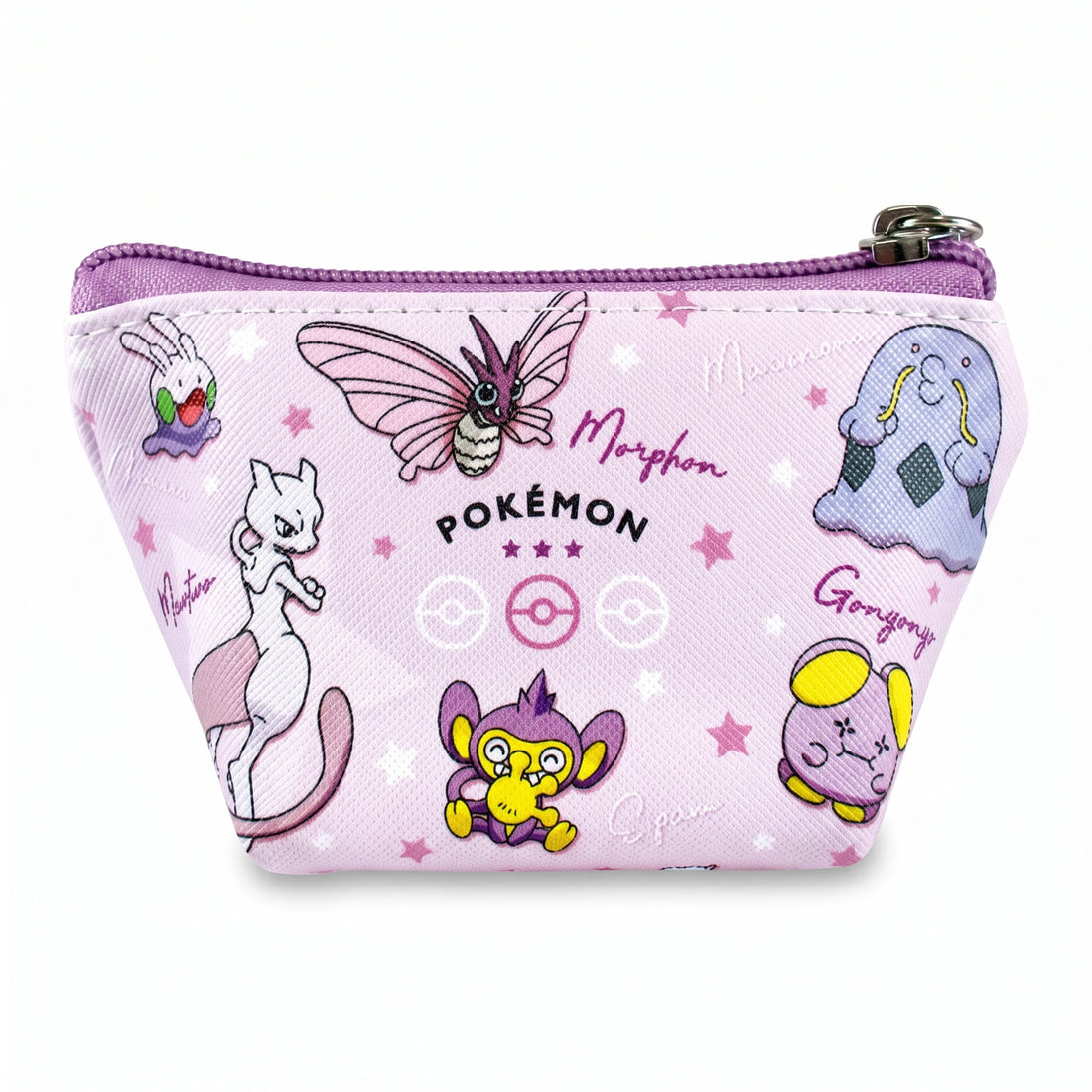Pokémon Triangle Mini Pouch – Purple - Front - Prism & Pocket