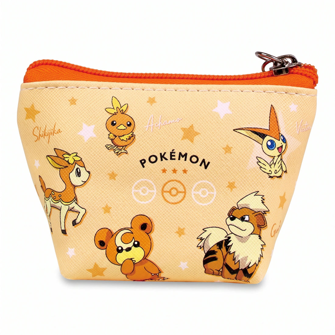 Pokémon Triangle Mini Pouch – Orange - Reverse - Prism & Pocket