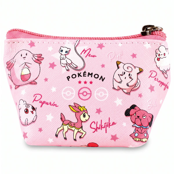 Pokémon Triangle Mini Pouch – Pink - Front - Prism & Pocket
