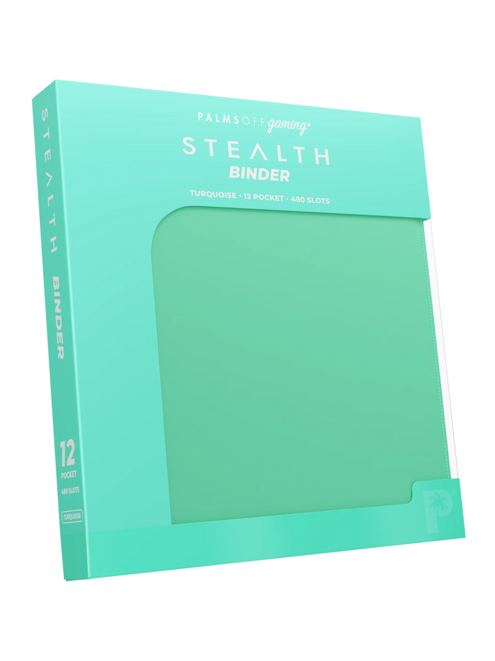 Stealth 12 Pocket Zip Binder - Turquoise - Palms Off Gaming - Lifestyle 2 - Prism &amp; Pocket