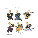 Pokemon Secret Random Keyring Umbreon Lucario Leafeon Garchomp Dragonite Lugia - Prism and Pocket