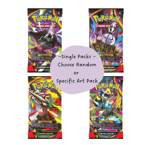 Pokémon TCG: Mega Evolution — Pitch Black Booster Pack - Front - Prism & Pocket