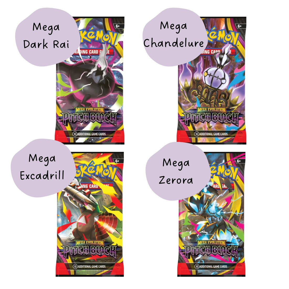 Pokémon TCG: Mega Evolution — Pitch Black Booster Pack - Reverse - Prism & Pocket