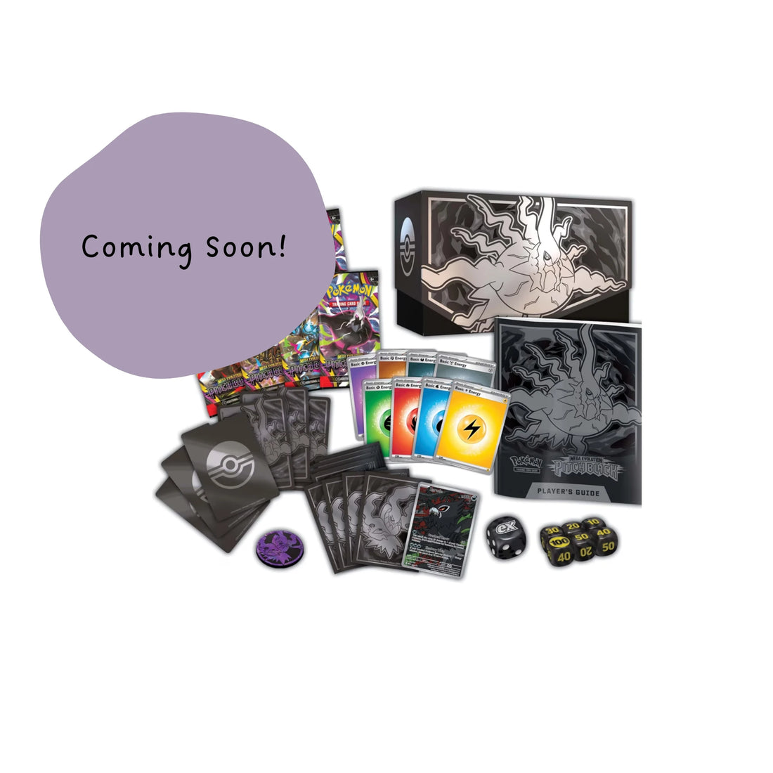 Pokémon TCG: Mega Evolution — Pitch Black Elite Trainer Box - Detail - Prism & Pocket