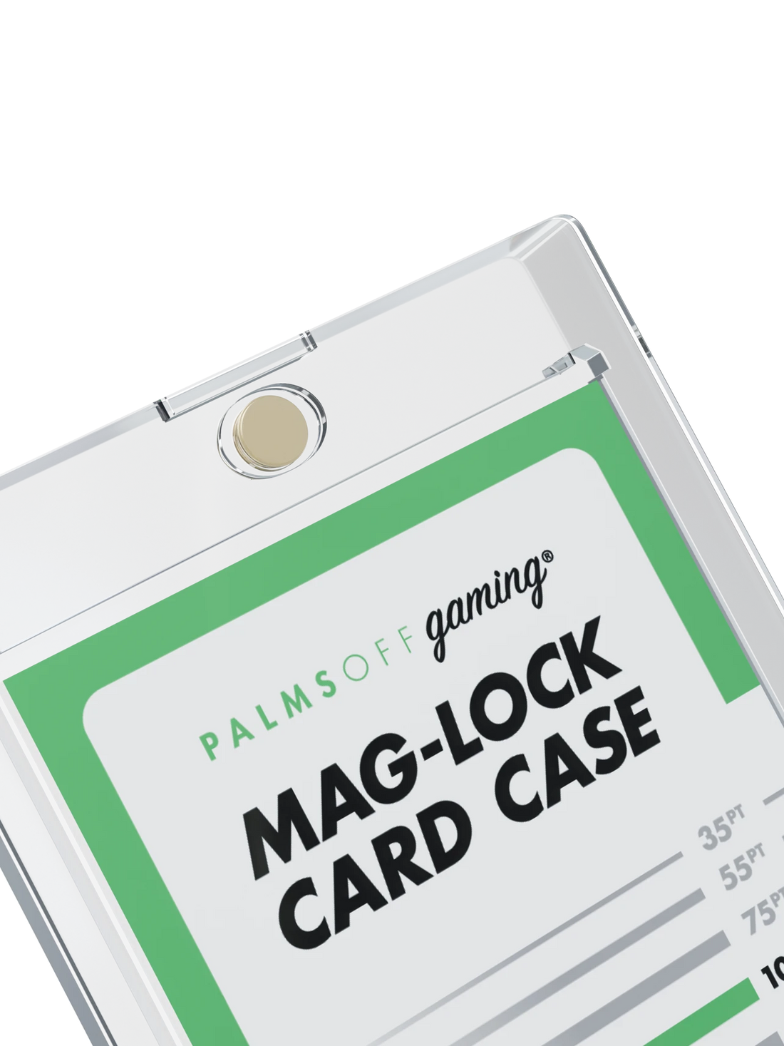 100pt Mag-Lock Card Case - Palms Off Gaming - Detail - Prism & Pocket
