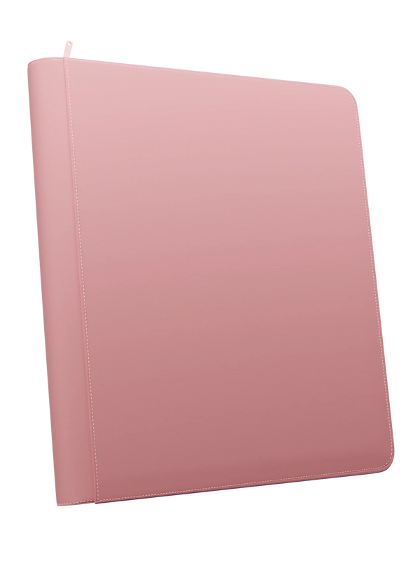 Stealth 12 Pocket Zip Binder - Pink - Front - Prism & Pocket