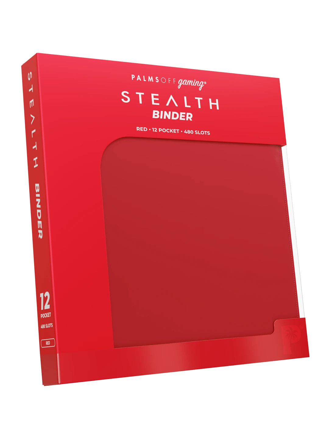 Stealth 12 Pocket Zip Binder - Red - Palms Off Gaming - Detail - Prism & Pocket