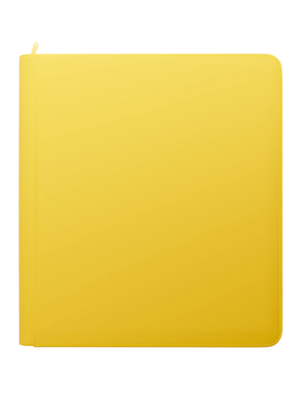 Stealth 12 Pocket Zip Binder - Yellow - Front - Prism & Pocket