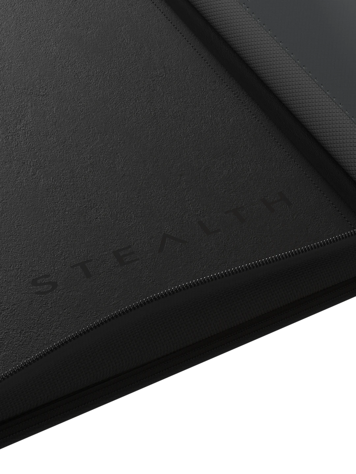 Stealth 12 Pocket Zip Binder - Black - Lifestyle - Prism &amp; Pocket