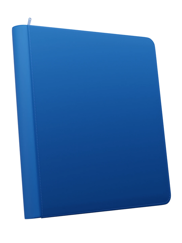 Stealth 12 Pocket Zip Binder - Blue - Front - Prism & Pocket