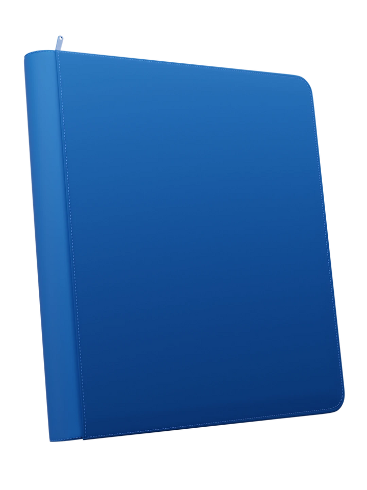 Stealth 12 Pocket Zip Binder - Blue - Front - Prism &amp; Pocket