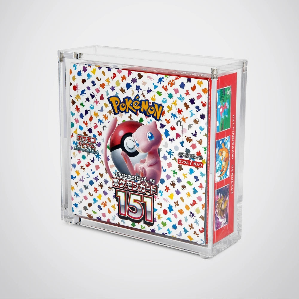 Japanese Standard Booster Box Acrylic Display Case - Front - Prism & Pocket