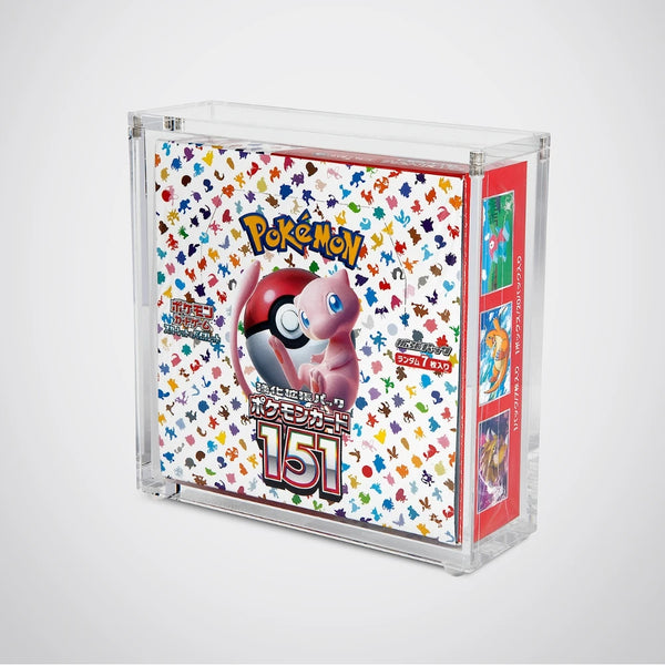 Japanese Standard Booster Box Acrylic Display Case - Front - Prism & Pocket