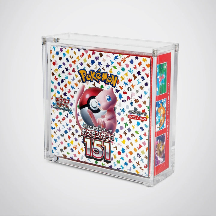 Japanese Standard Booster Box Acrylic Display Case - Front - Prism &amp; Pocket