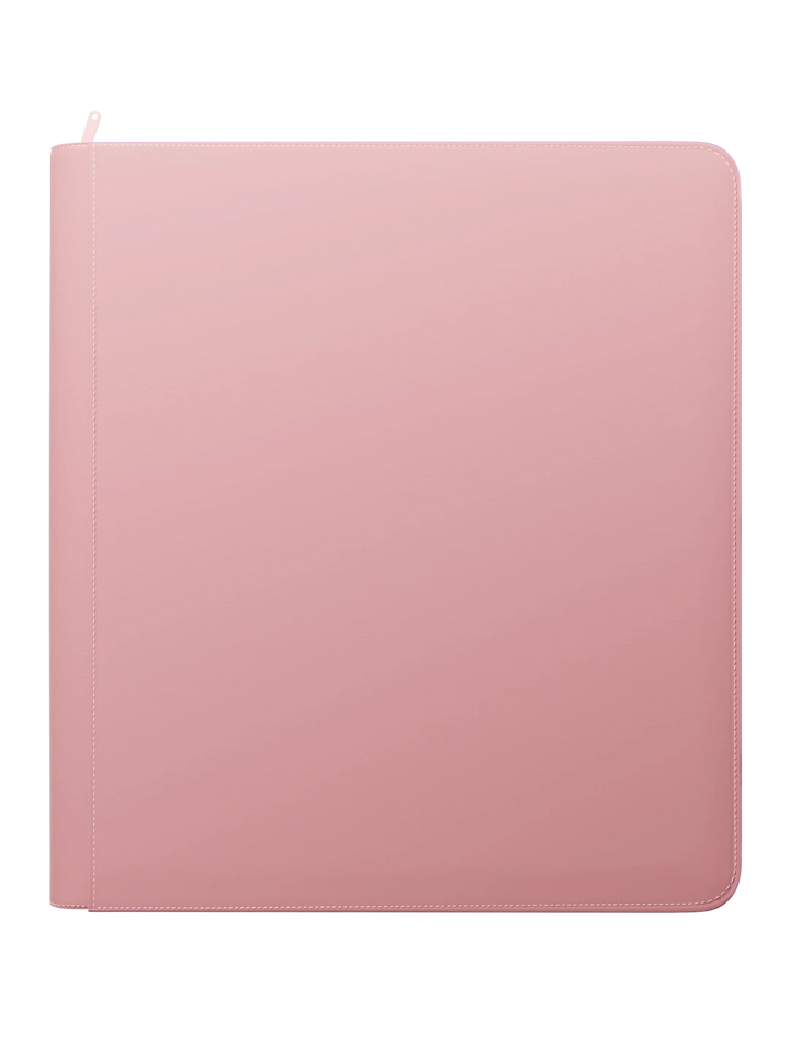 Stealth 12 Pocket Zip Binder - Pink - Detail - Prism &amp; Pocket