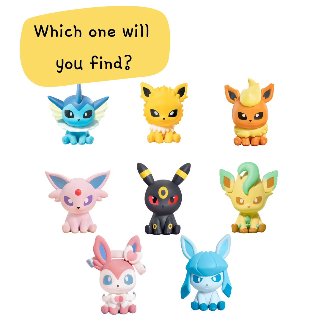 Funism Pokémon Palmsize Wonders Series 2 Blind Box — Eeveelution Figure (1 Random) - Front - Prism & Pocket