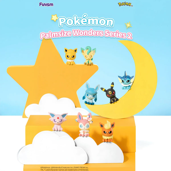 Funism Pokémon Palmsize Wonders Series 2 Blind Box — Eeveelution Figure (1 Random) - Reverse - Prism & Pocket