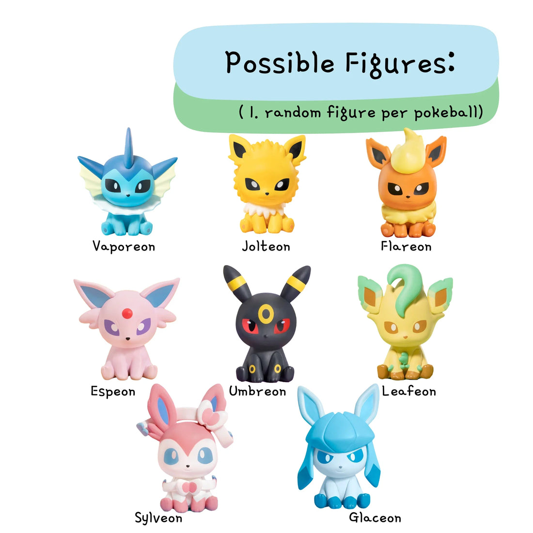Funism Pokémon Palmsize Wonders Series 2 Blind Box — Eeveelution Figure (1 Random) - Detail - Prism & Pocket