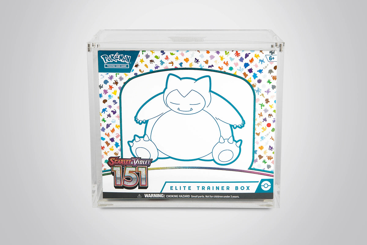 Pokémon Elite Trainer Box Acrylic Display Case - Front - Prism & Pocket