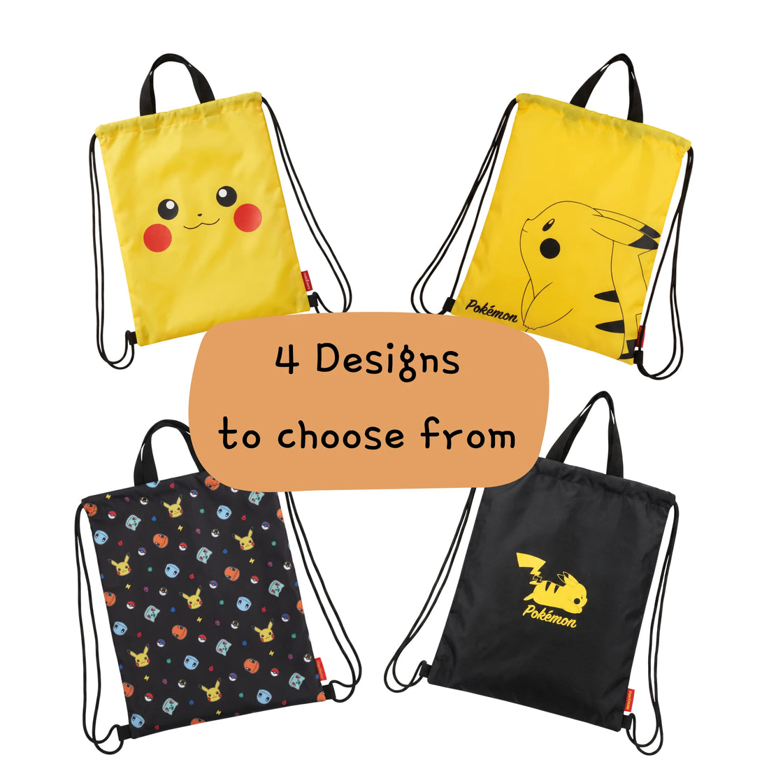 Pokémon Yellow Pikachu Drawstring Bag – Official Licensed Merchandise - Detail - Prism & Pocket
