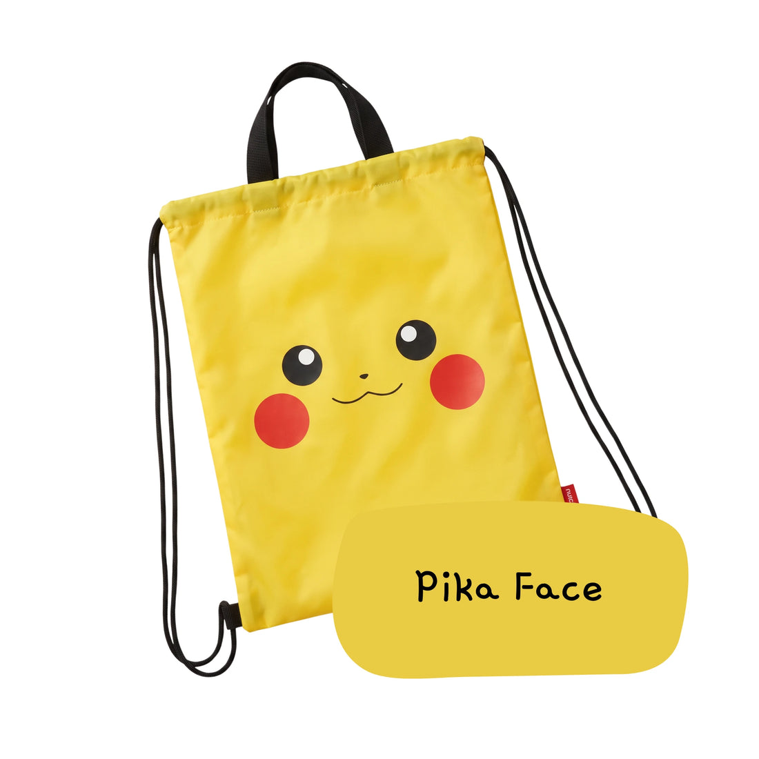 Pokémon Pika Face Drawstring Bag – Official Licensed Merchandise - Reverse - Prism & Pocket
