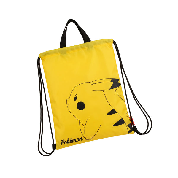 Pokémon Yellow Pikachu Drawstring Bag – Official Licensed Merchandise - Front - Prism & Pocket