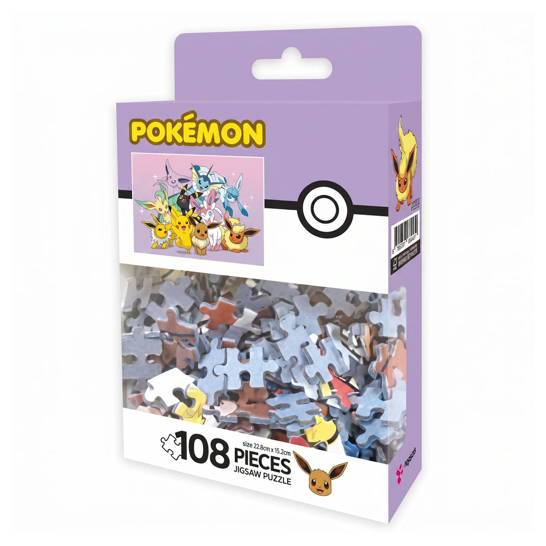 Pokémon Puzzle 108 Pieces – Pikachu and Eevee Friends - Front - Prism & Pocket