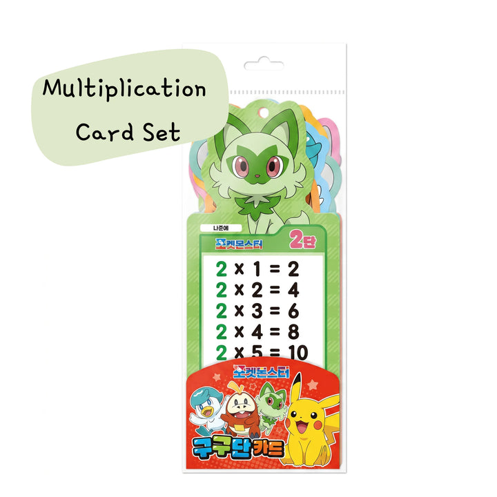 Pokémon Multiplication Table Card Set – Official Licensed Merchandise - Reverse - Prism &amp; Pocket
