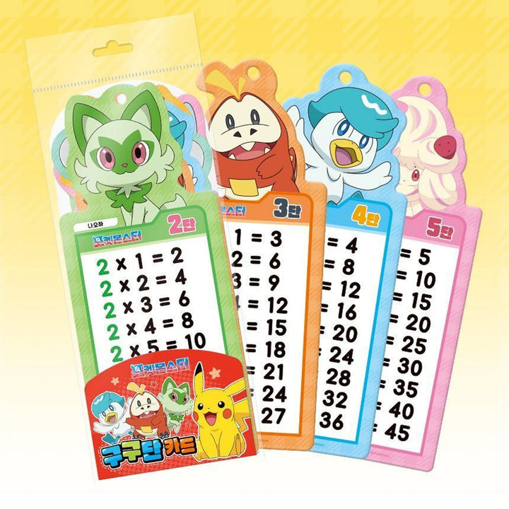 Pokémon Multiplication Table Card Set – Official Licensed Merchandise - Packaging - Prism &amp; Pocket