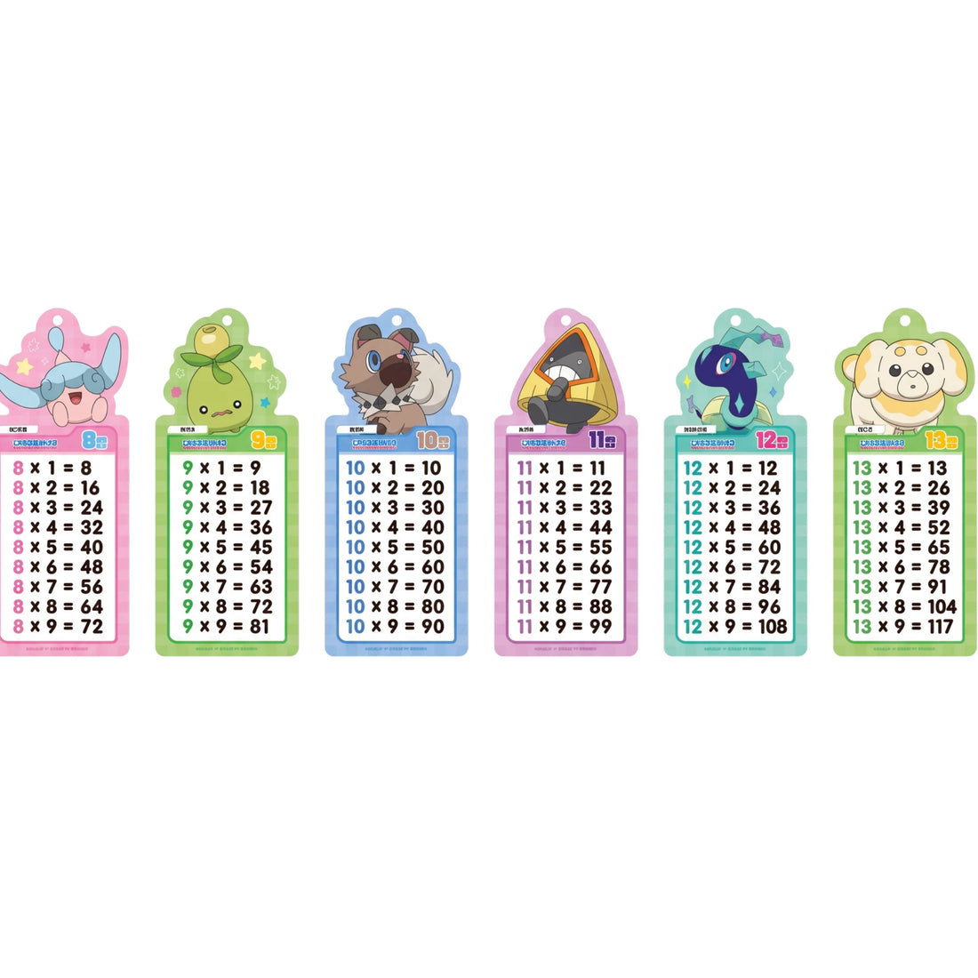 Pokémon Multiplication Table Card Set – Official Licensed Merchandise - Lifestyle 4 - Prism & Pocket