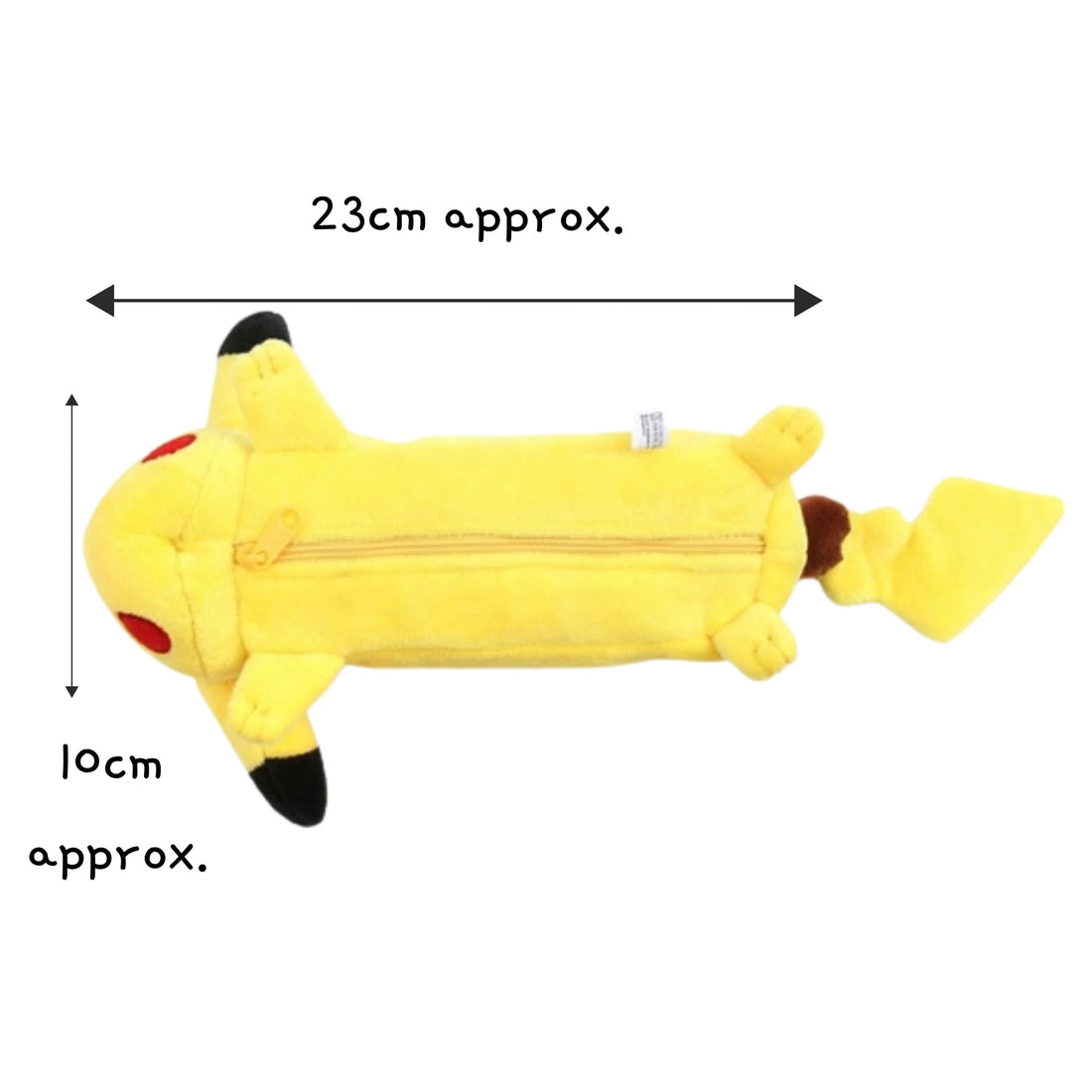 Pokémon Pikachu Plush Pencil Case Pouch - Detail - Prism & Pocket