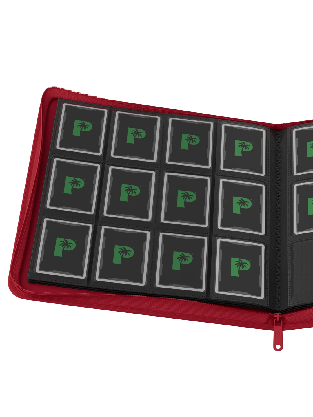 Stealth 12 Pocket Zip Binder - Red - Palms Off Gaming - Lifestyle 4 - Prism & Pocket